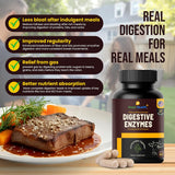 Digestive Enzymes for Carnivores – Enjoy Food Without Discomfort, 60 Count, Made in USA