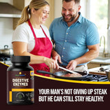 Digestive Enzymes for Carnivores – Enjoy Food Without Discomfort, 60 Count, Made in USA