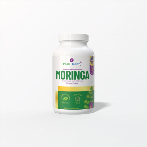Peak Health Moringa – Natural Energy & Daily Vitality, 60 Count, Made in USA